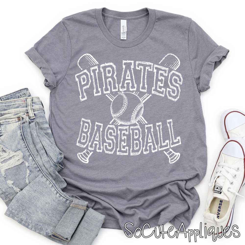 Baseball Mascot crossed double bats *DTF* Transfer - Image 6