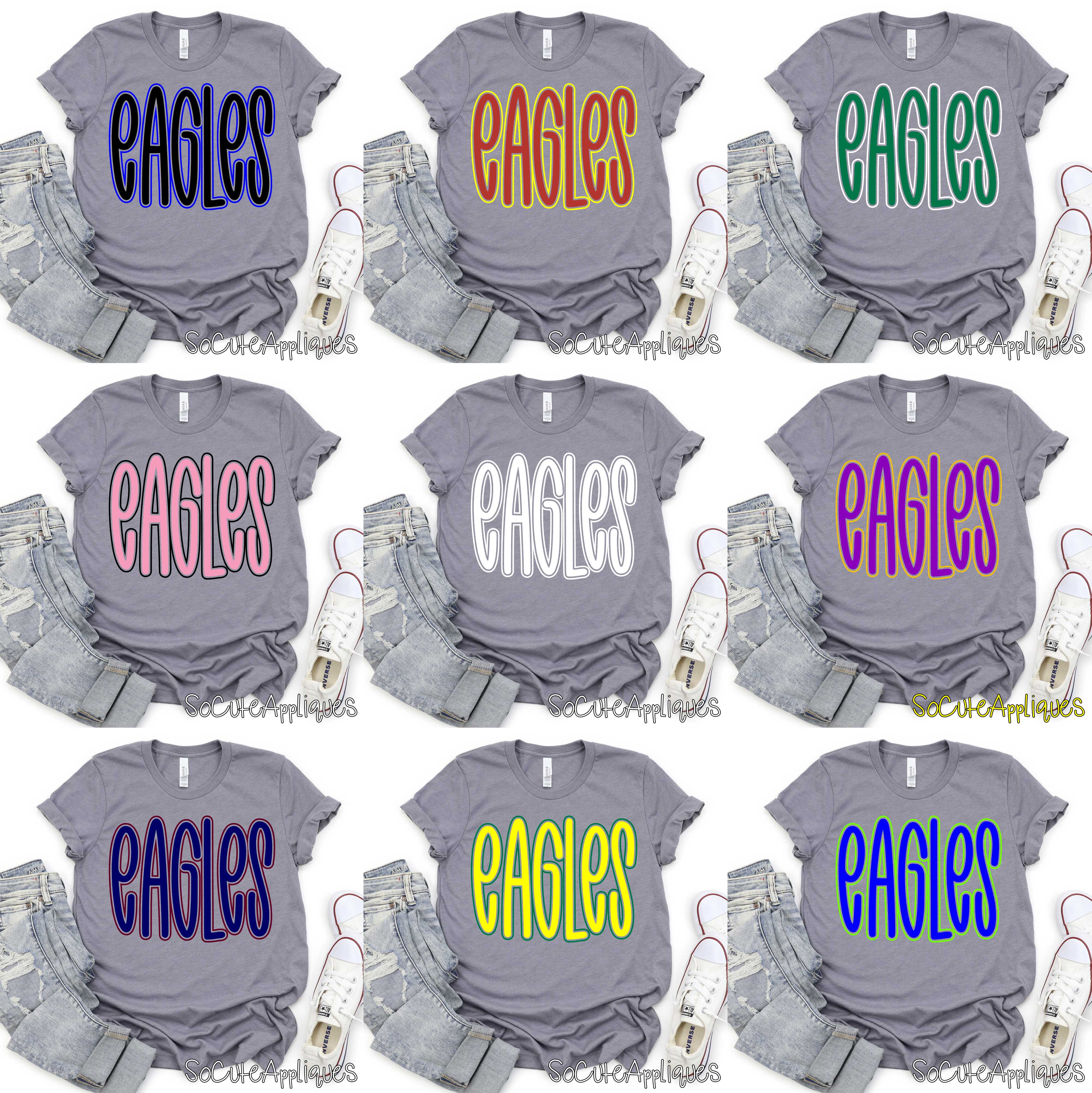 Big OUTLINED rounded 2-Color Mascot *DTF* Transfer - Image 3