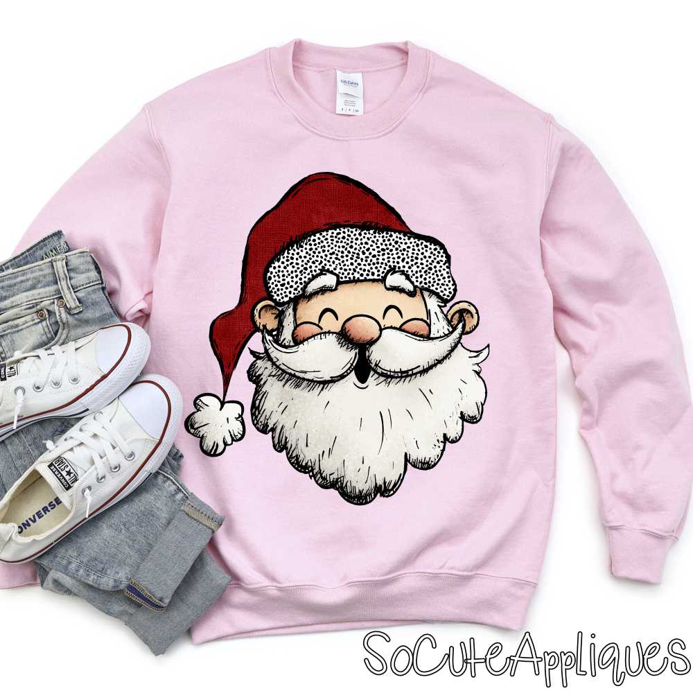 Santa red hat dot trim *DTF* Transfer