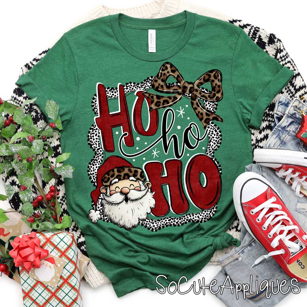 Ho ho ho santa frame mini dot *DTF* Transfer*