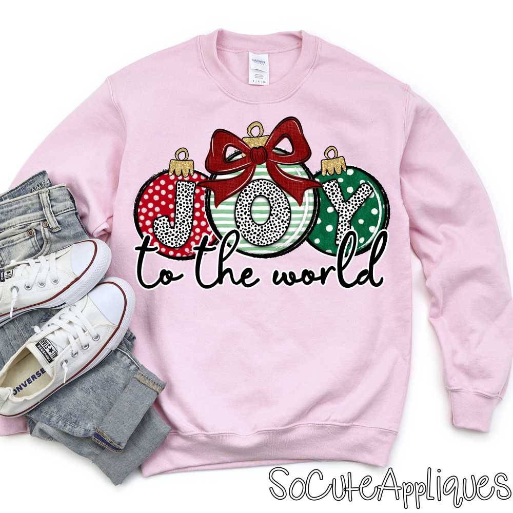 JOY to the world ornament trio *DTF* Transfer*