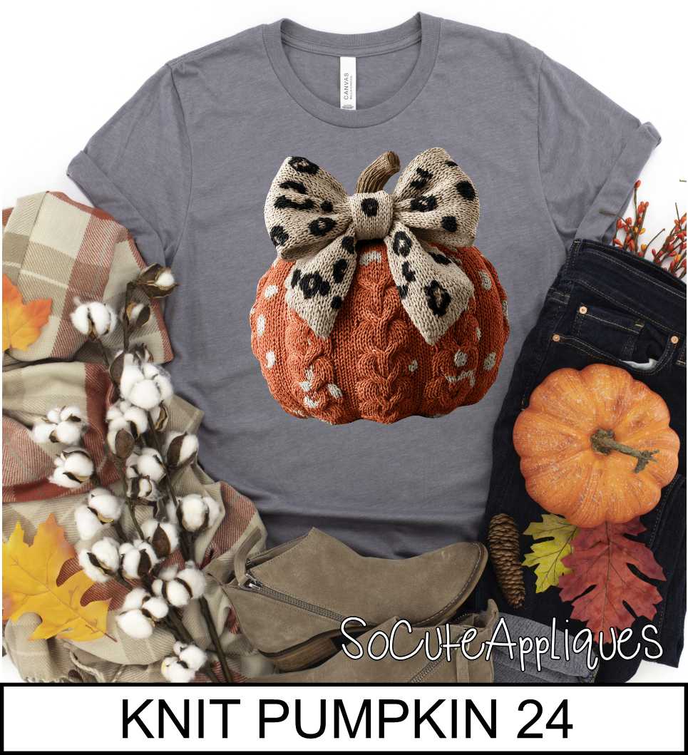 Knit Pumpkins over 60 designs to choose from *DTF* Transfer - Image 2