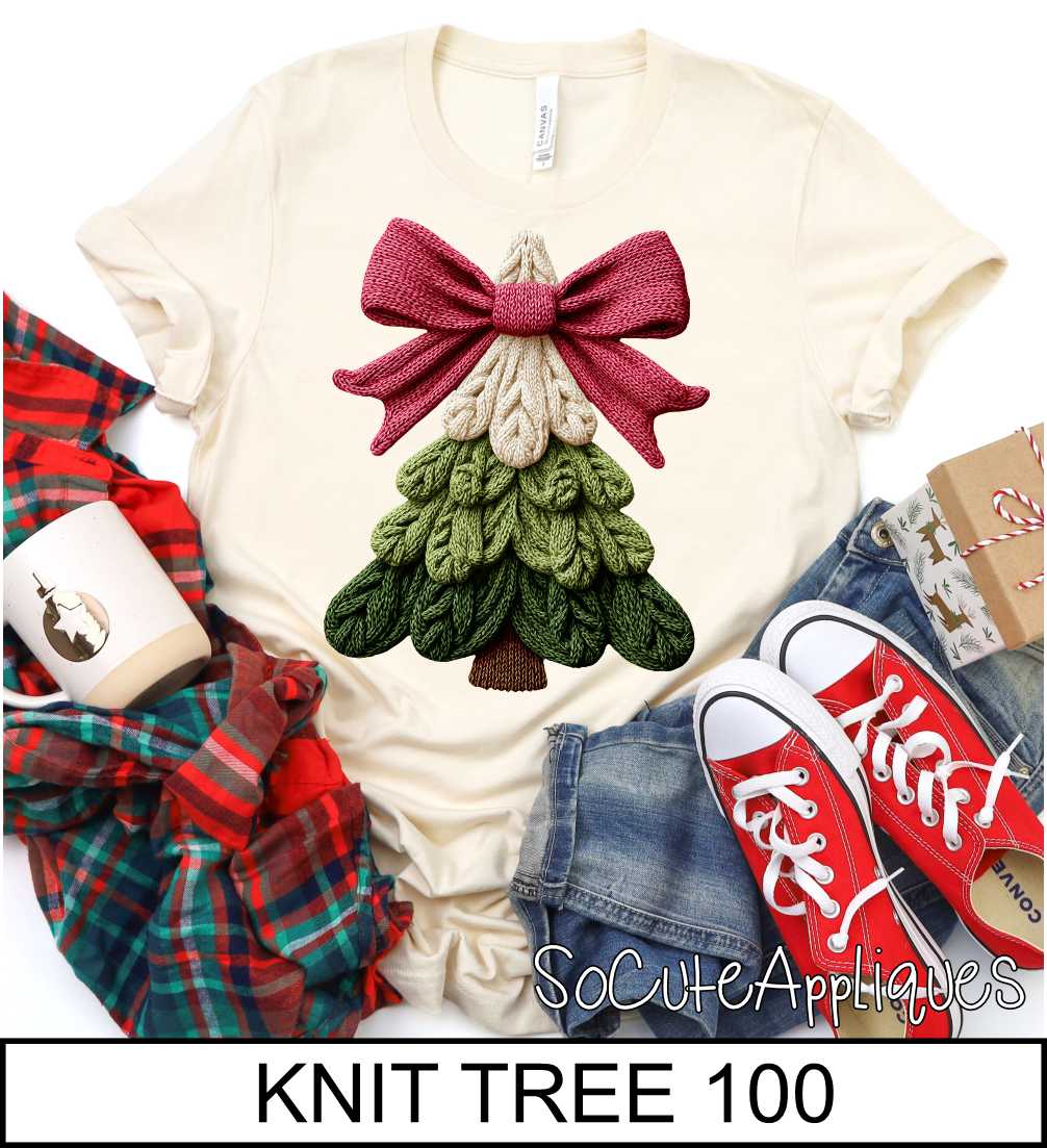 Knit Christmas trees over 125 designs to choose from *DTF* Transfer - Image 4