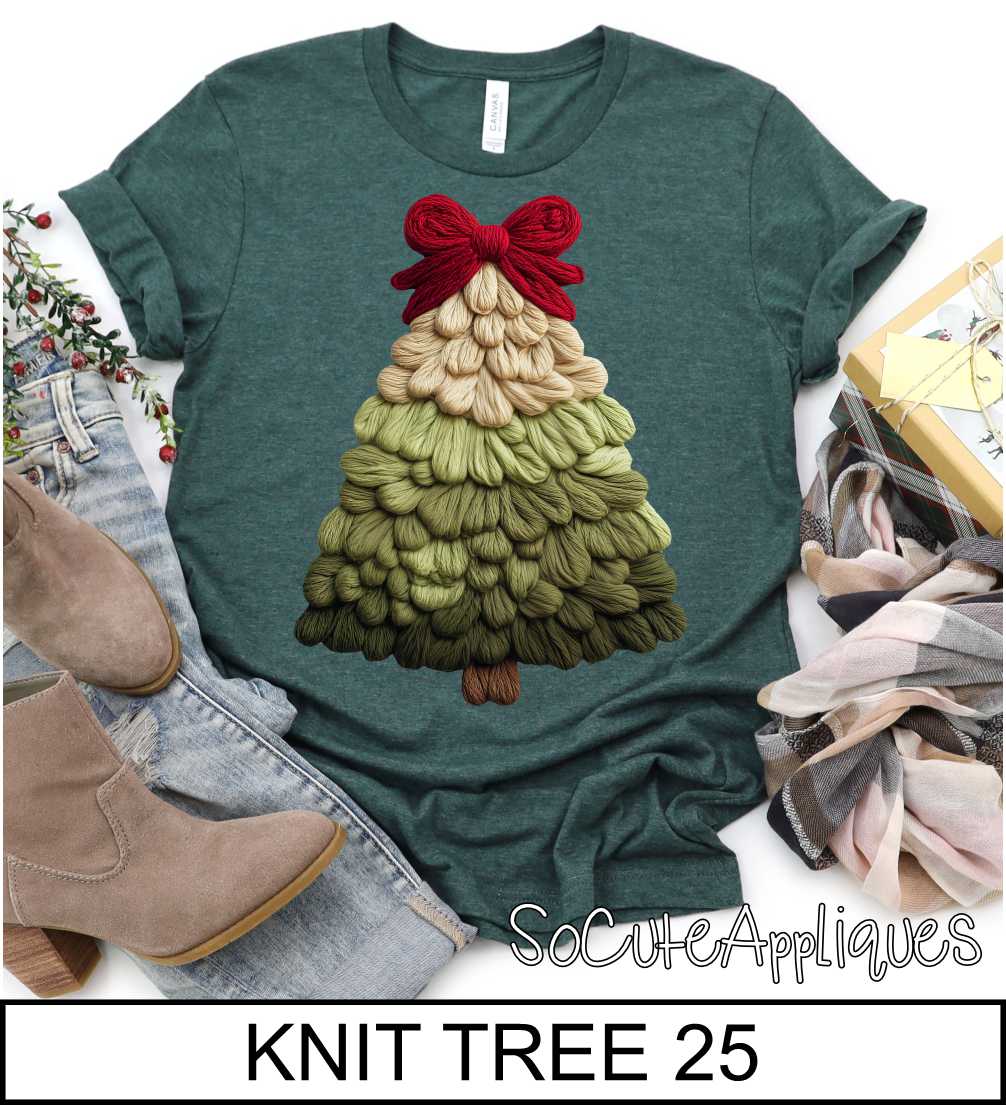 Knit Christmas trees over 125 designs to choose from *DTF* Transfer - Image 8