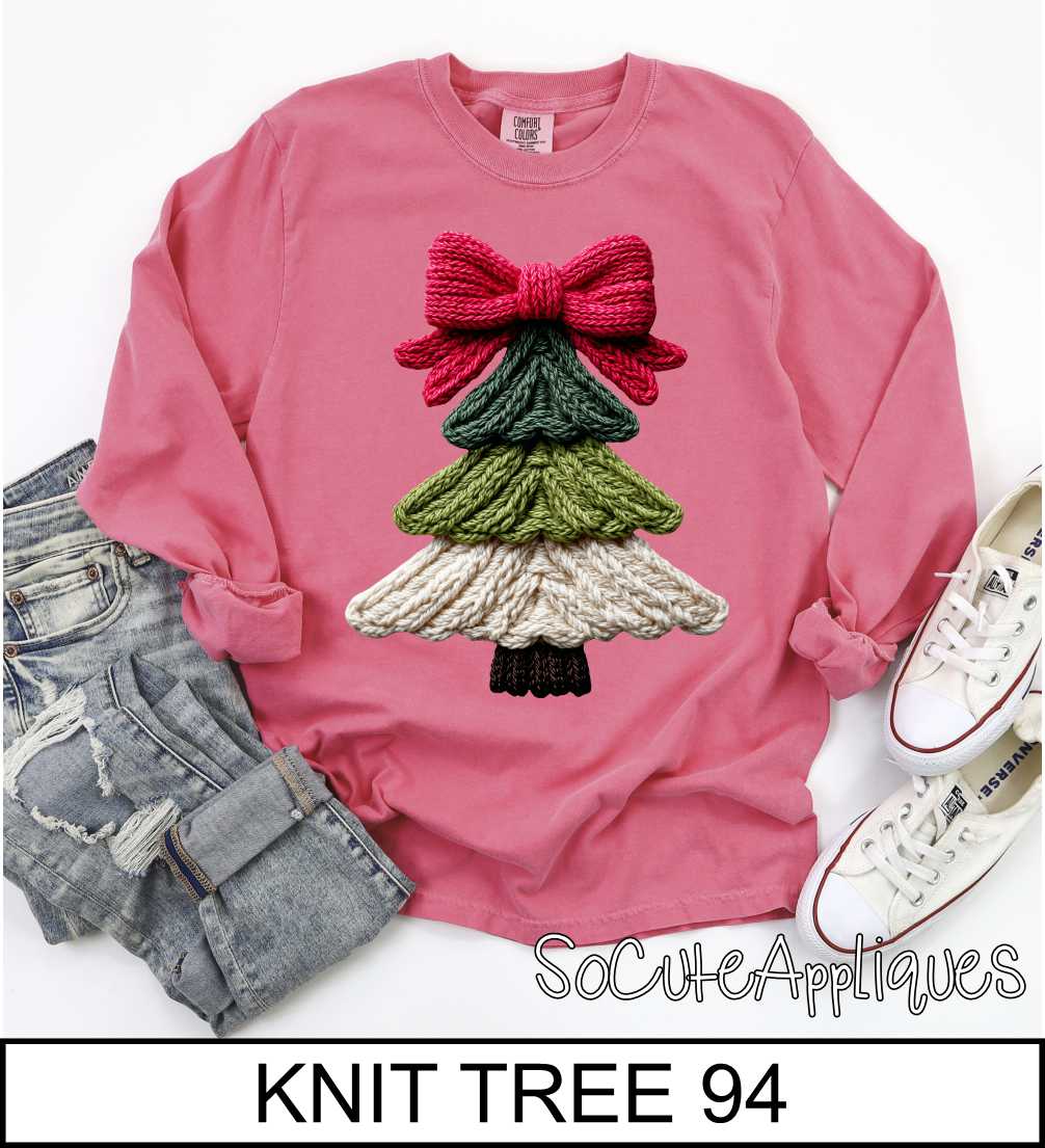 Knit Christmas trees over 125 designs to choose from *DTF* Transfer - Image 3