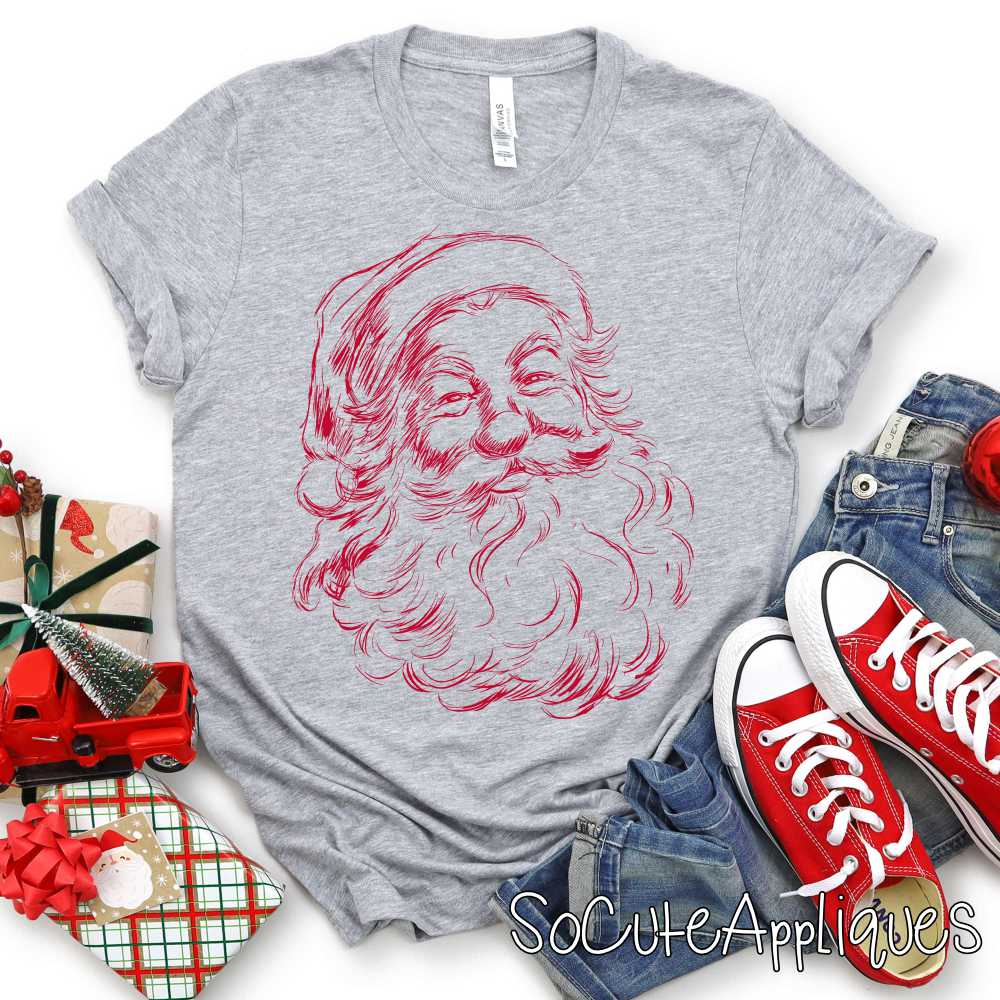 Vintage santa *DTF Transfer* You pick color