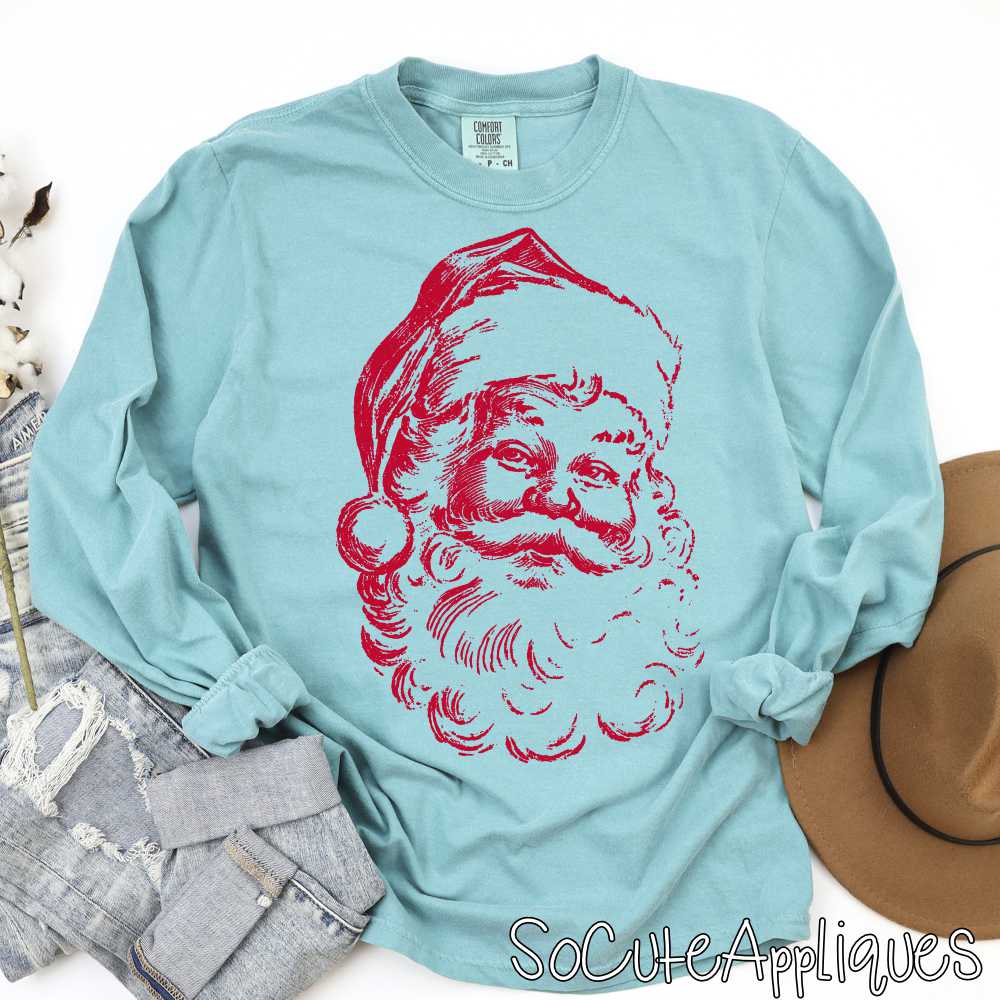 Vintage santa *DTF Transfer* You pick color