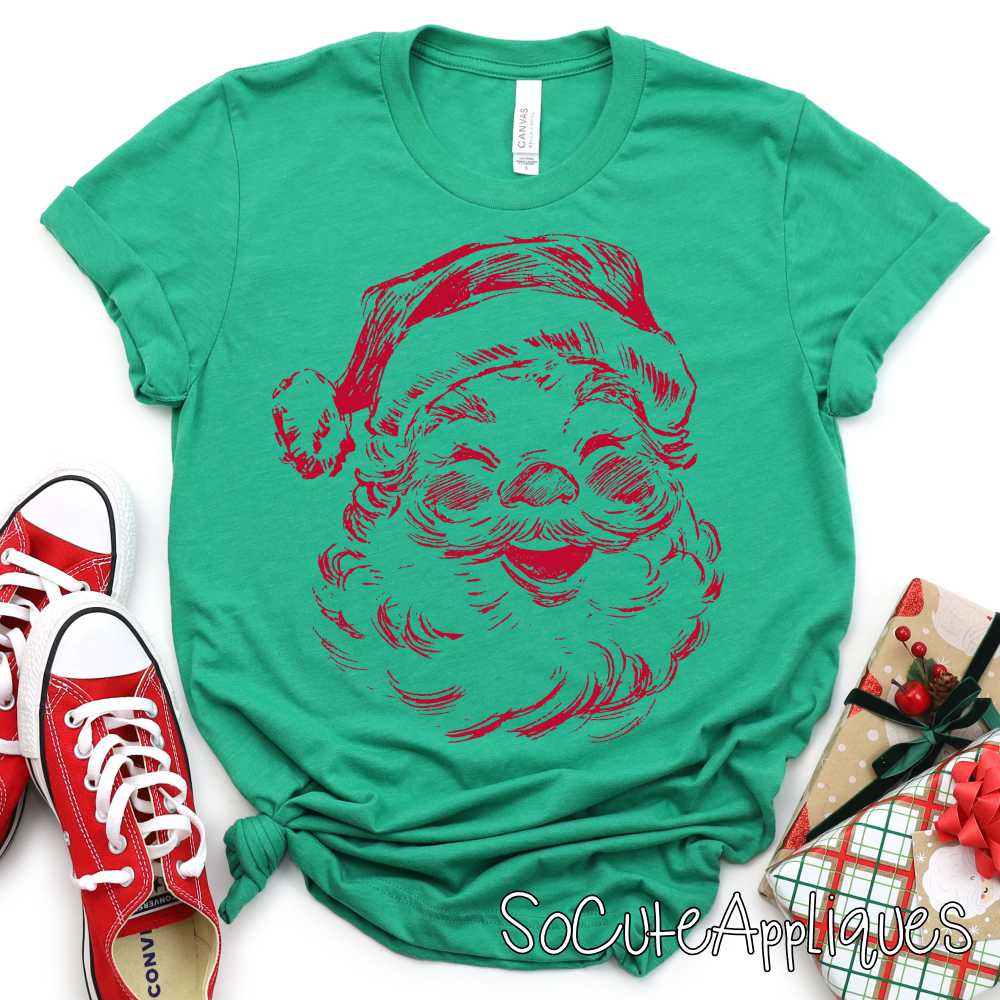 Vintage santa *DTF Transfer* You pick color