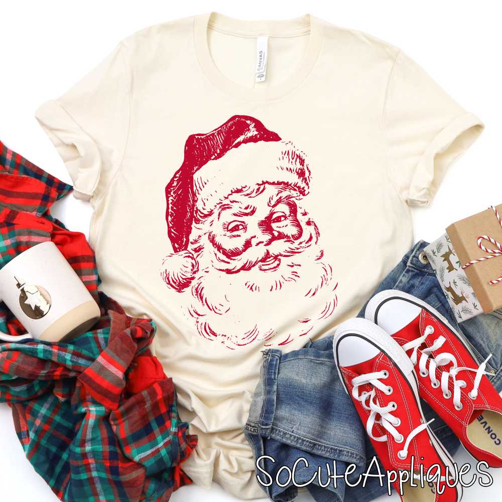 Vintage santa *DTF Transfer* You pick color