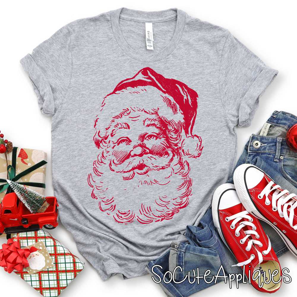 Vintage santa *DTF Transfer* You pick color