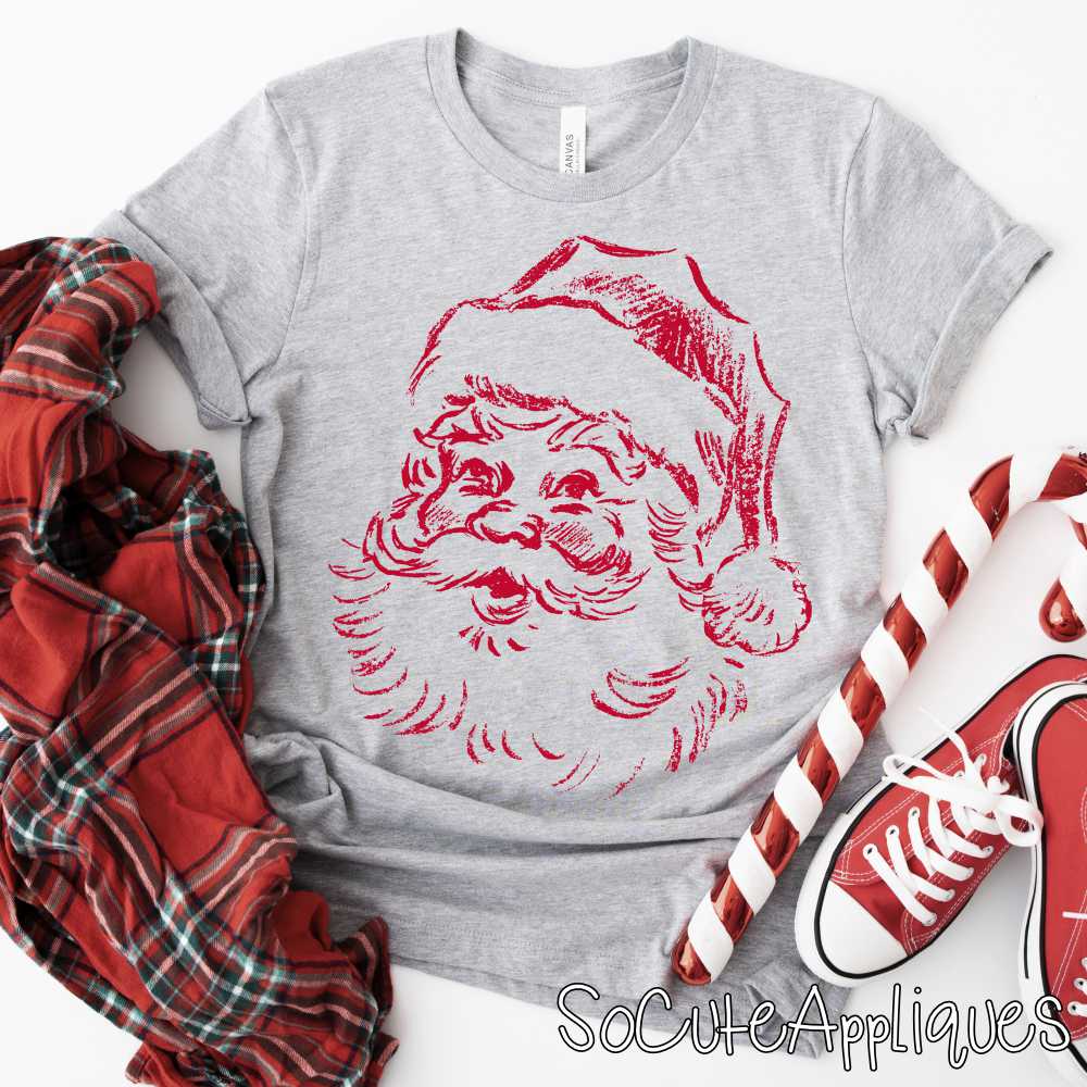 Vintage santa *DTF Transfer* You pick color
