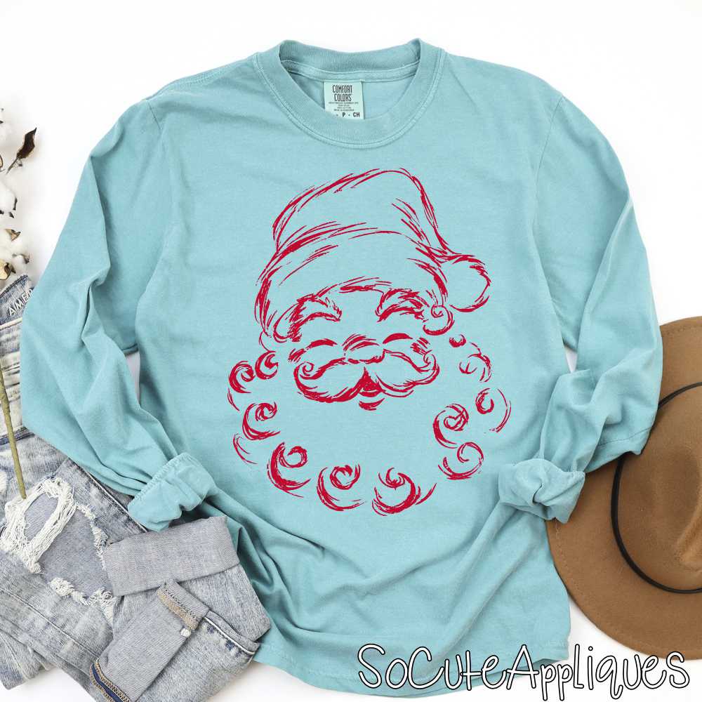 Vintage santa *DTF Transfer* You pick color