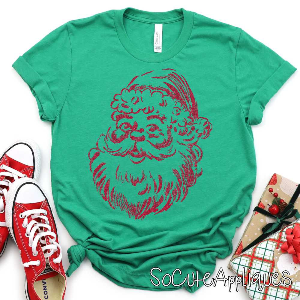 Vintage santa *DTF Transfer* You pick color