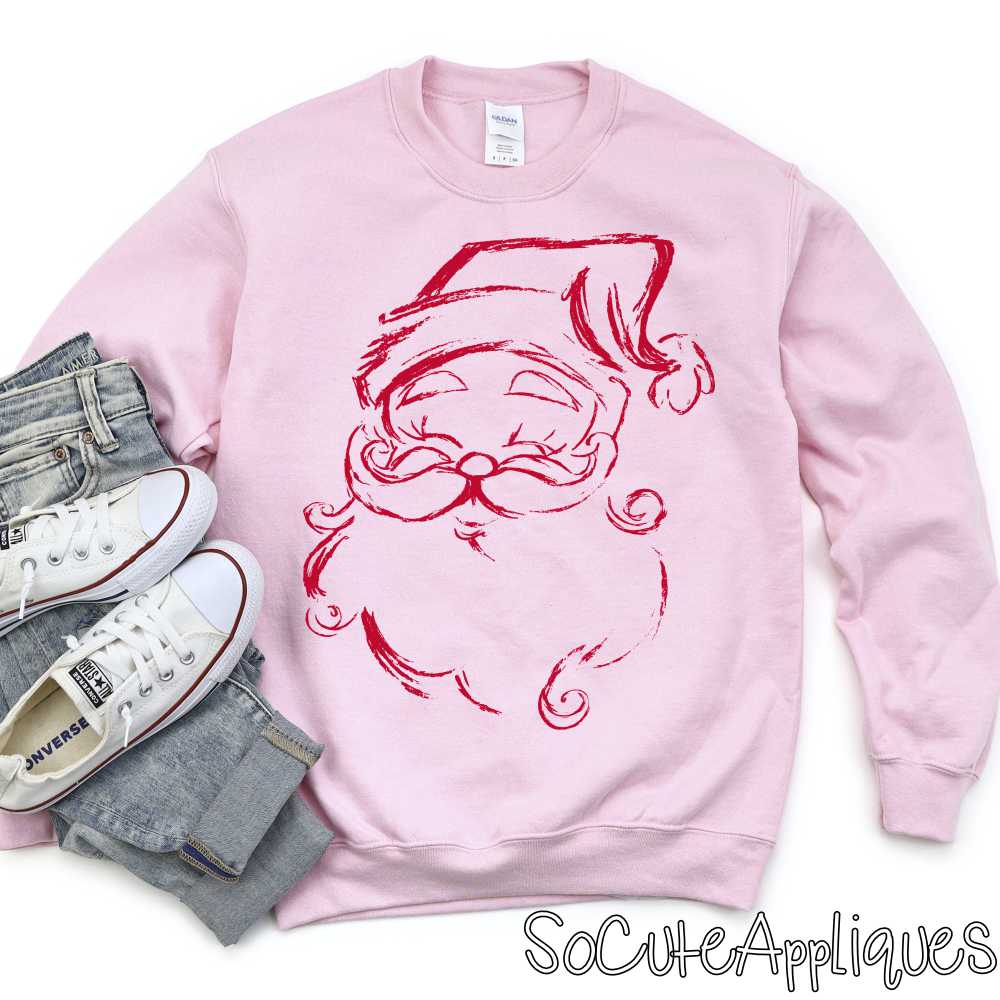 Scribble santa *DTF Transfer* You pick color