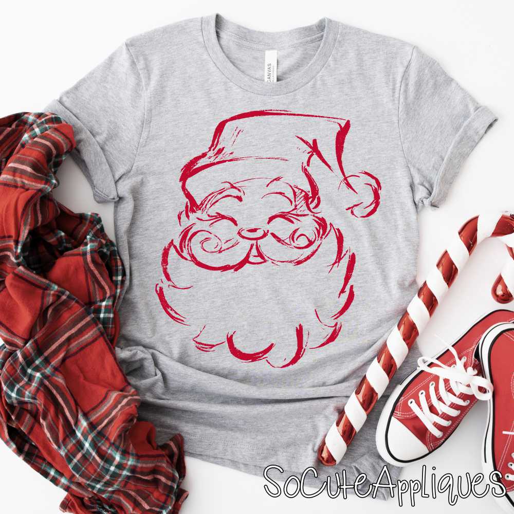 Scribble santa *DTF Transfer* You pick color