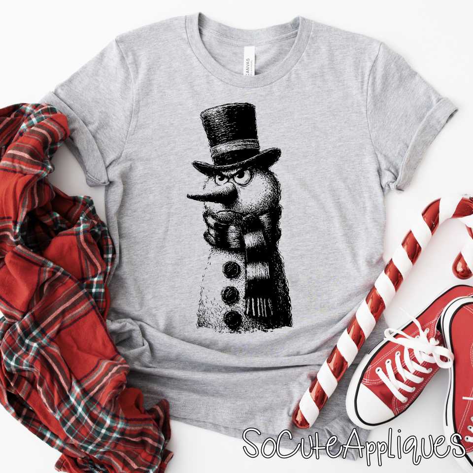 Snowman outline -YOU PICK COLOR- *DTF Transfer*