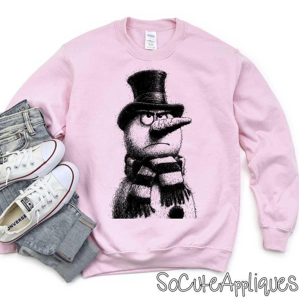 Snowman outline -YOU PICK COLOR- *DTF Transfer*