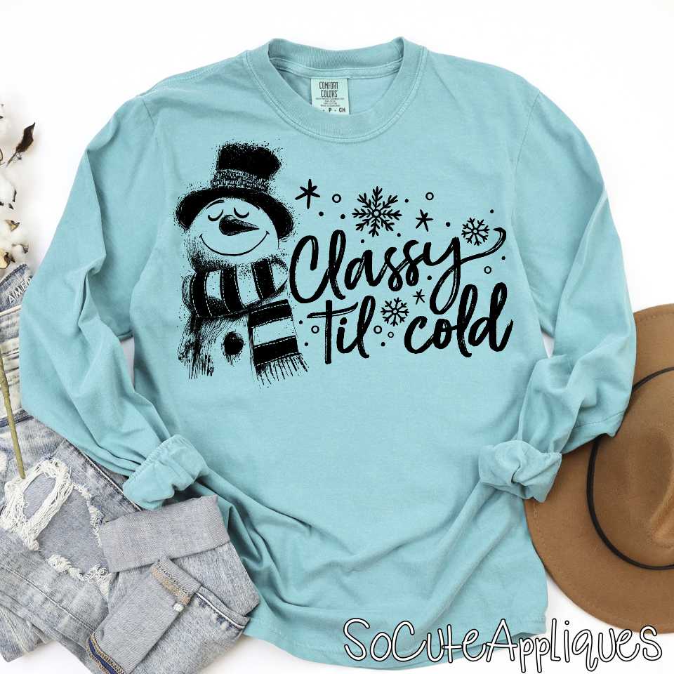 Classy til cold outline -YOU PICK COLOR- *DTF Transfer*
