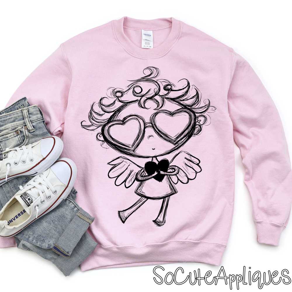 Cupid heart YOU PICK COLOR *DTF Transfer*