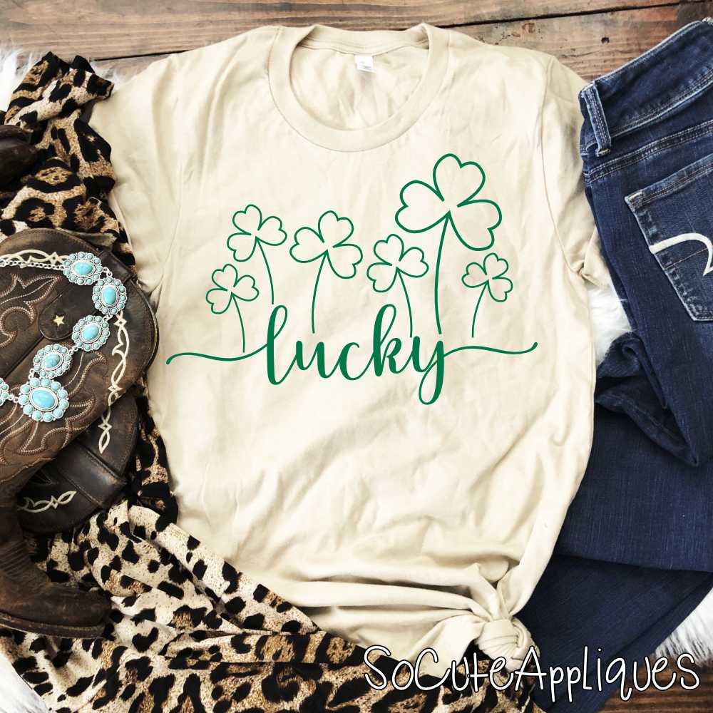 Irish multi clover YOU PICK COLOR *DTF* Transfer