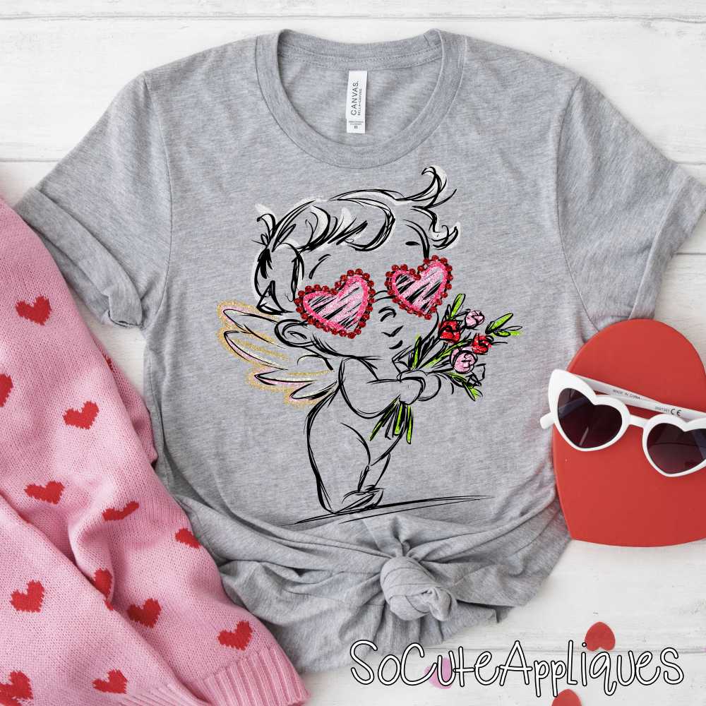 Cupid flowers *DTF Transfer*