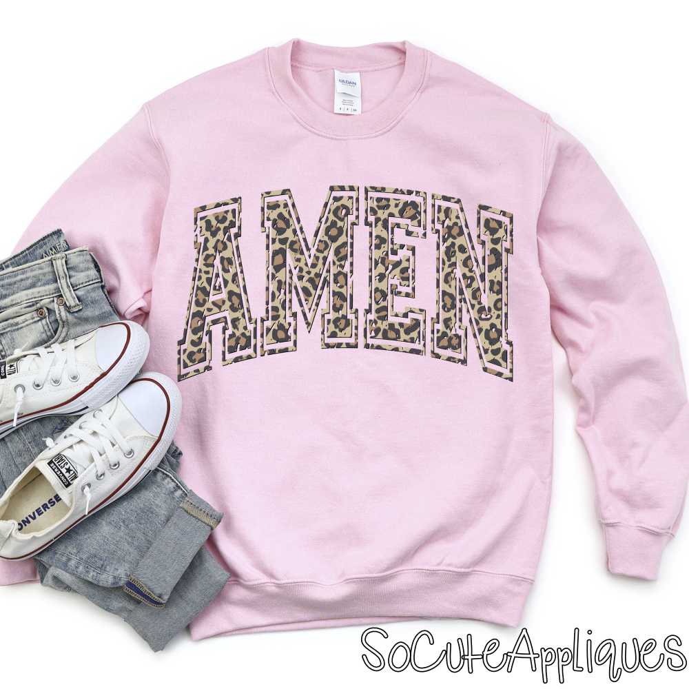 AMEN arched leopard *DTF* Transfer