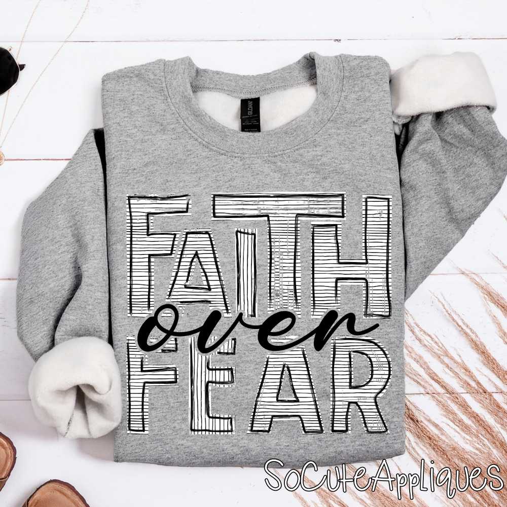 Faith over fear stripes *DTF* Transfer