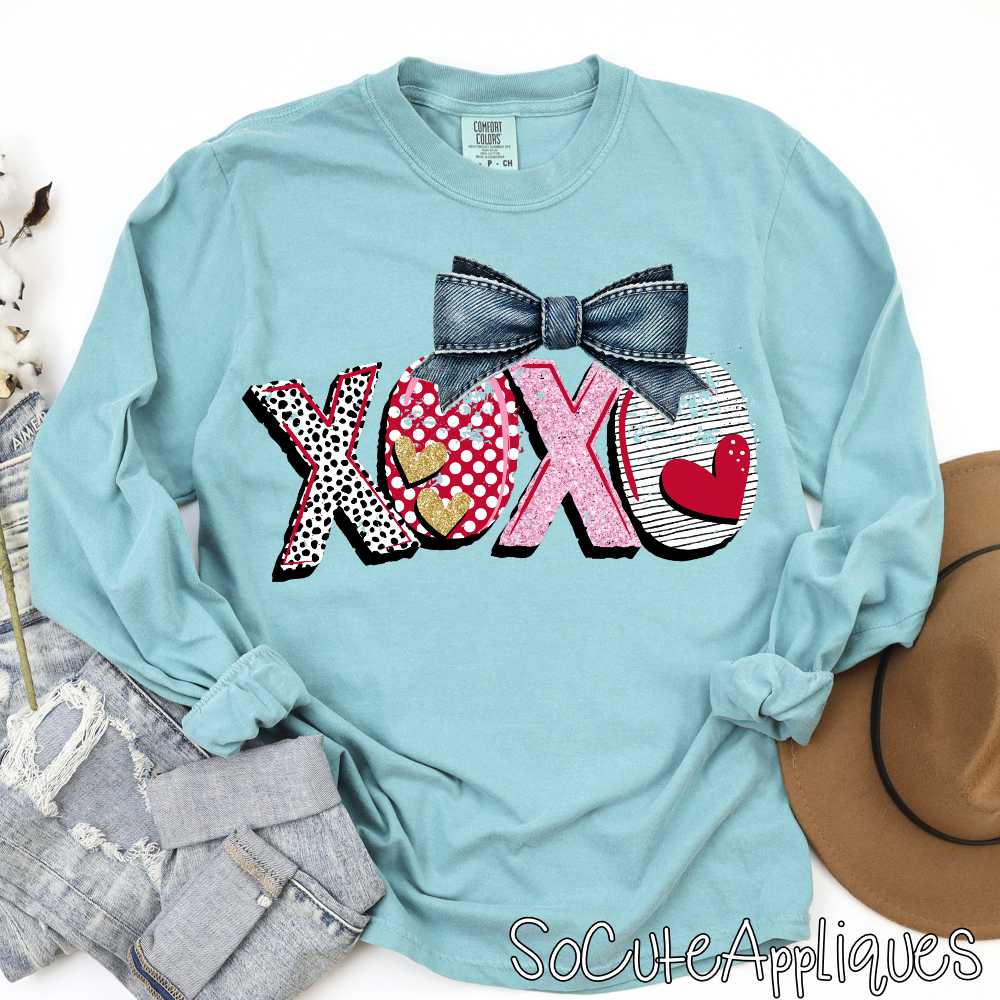 XOXO bow *DTF Transfer*
