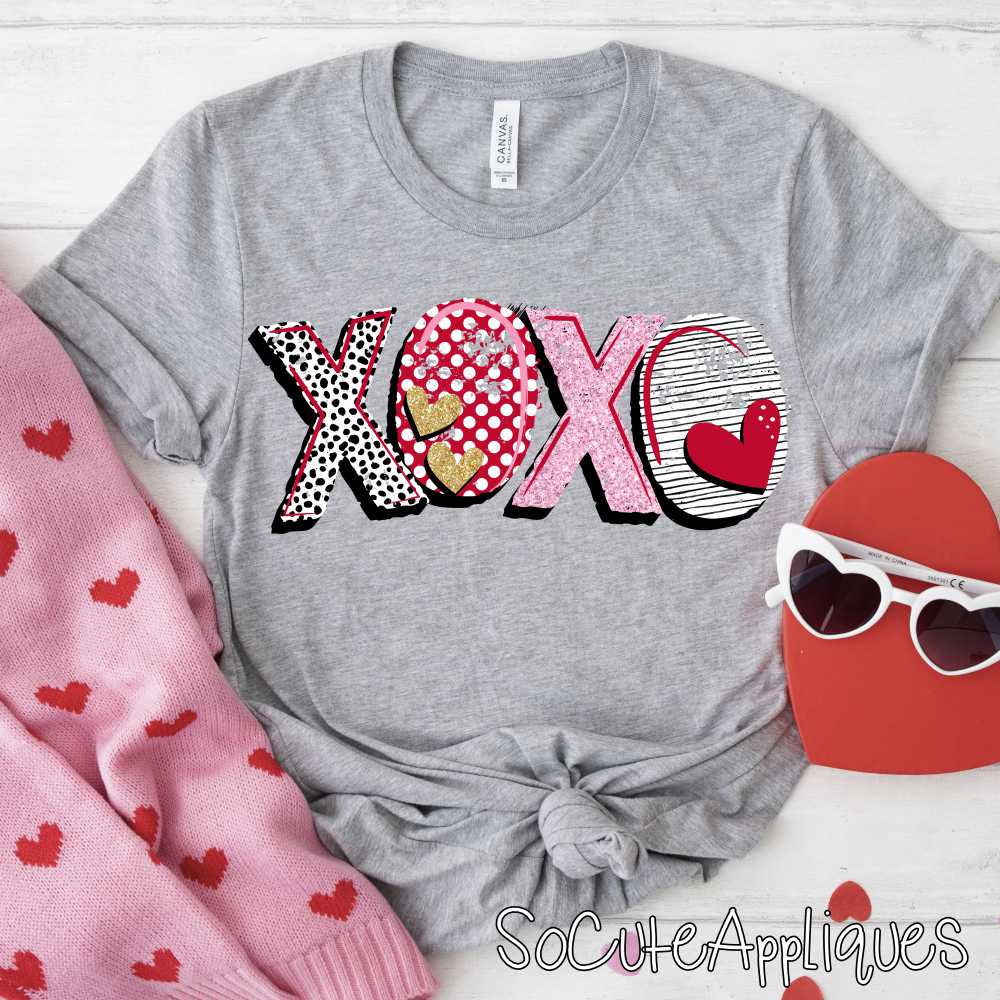 XOXO no bow *DTF Transfer*