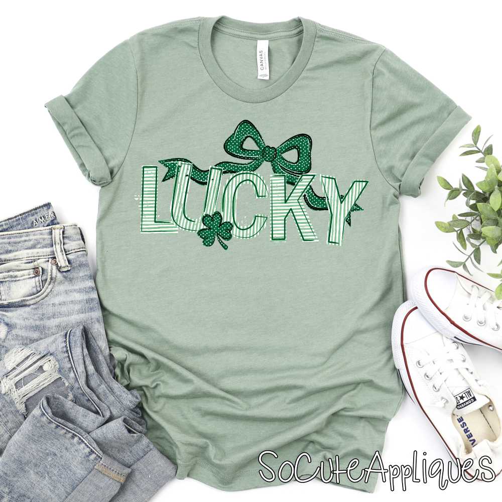 Lucky green stripe   *DTF* Tranfer