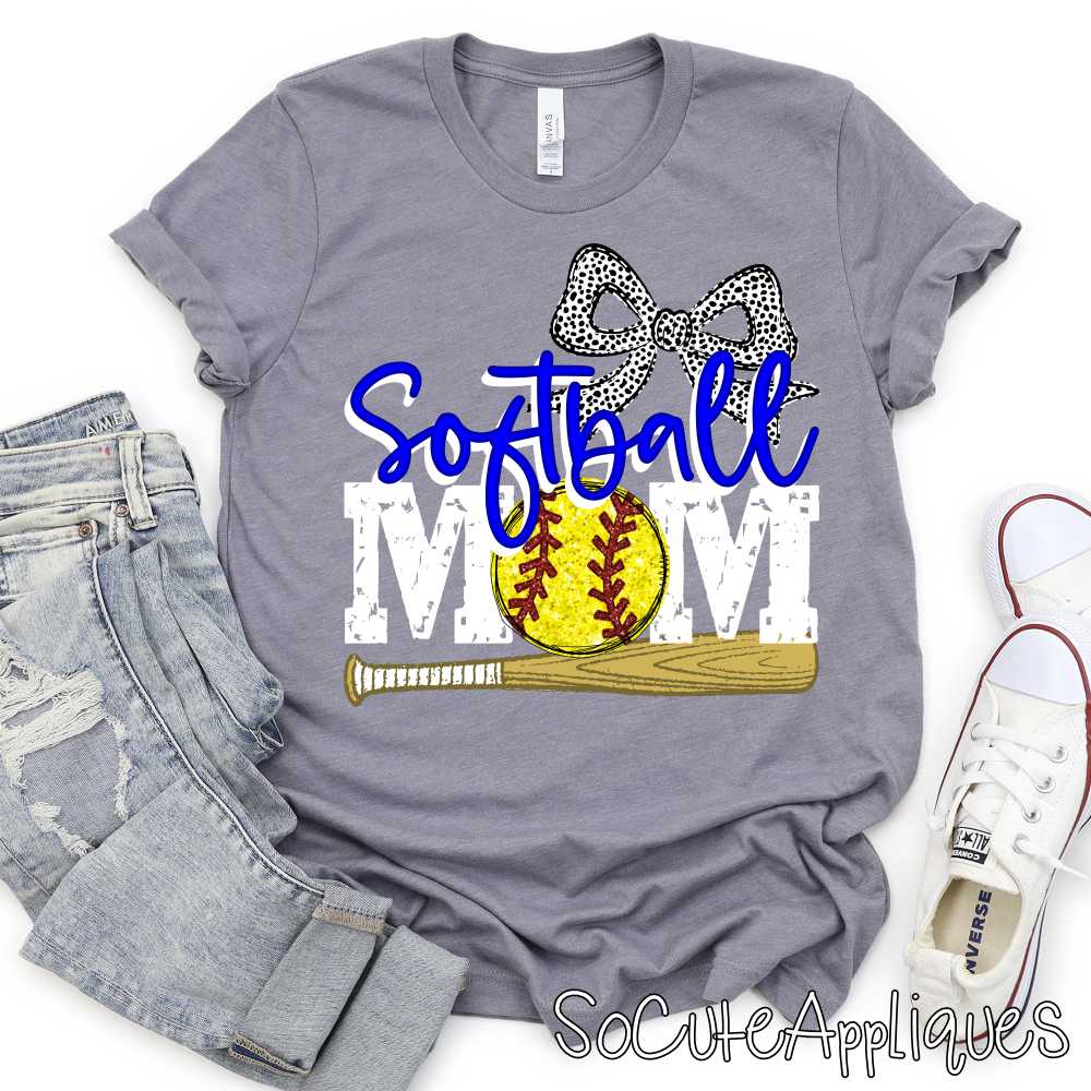 Softball mom bat bow W *TRANSFER*