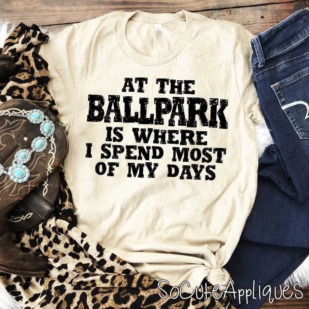 At the ballpark is where I spend most of my days *TRANSFER*