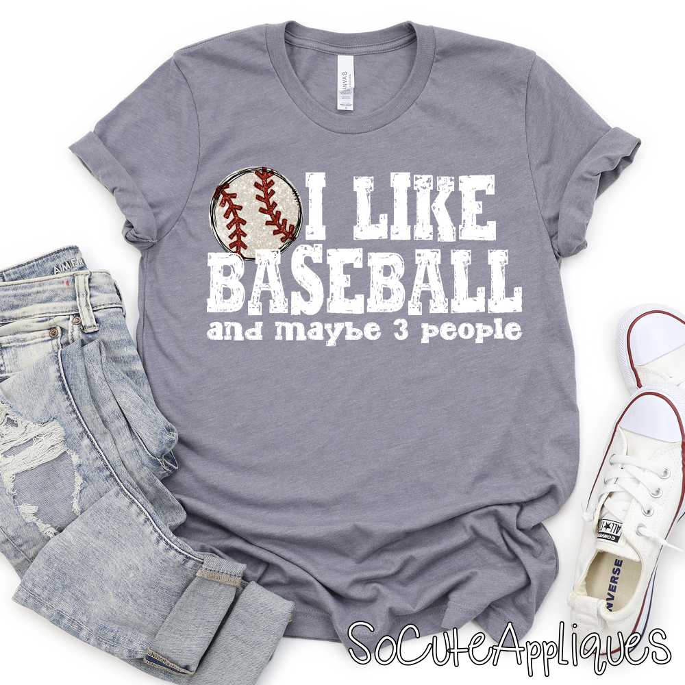 I like baseball and 3 people w *TRANSFER*