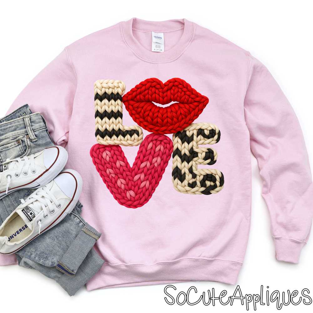 LOVE crochet *DTF* Transfer
