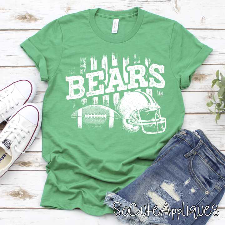 CUSTOM Mascot football on stripes *DTF* Transfer - Image 5
