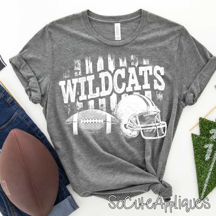 CUSTOM Mascot football on stripes *DTF* Transfer - Image 2