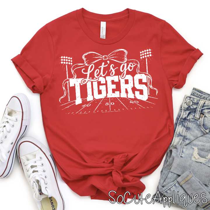 CUSTOM Lets go MASCOT football field and bow *DTF* Transfer - Image 2