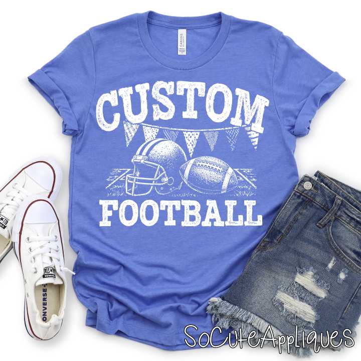 CUSTOM MASCOT pennant flag football *DTF* Transfer