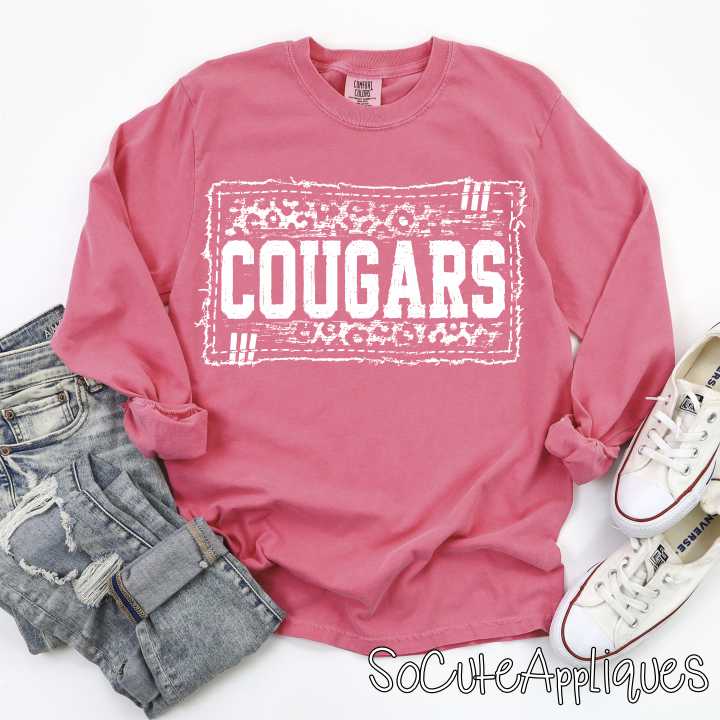 CUSTOM MASCOT leopard frayed edges *DTF* Transfer - Image 4