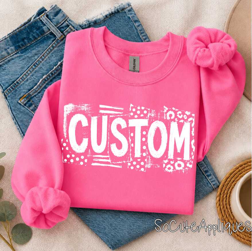 CUSTOM MASCOT on mixed prints *DTF* Transfer