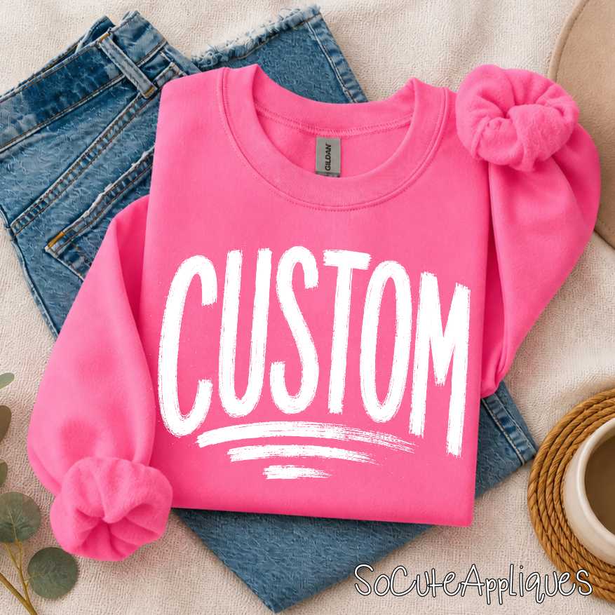 CUSTOM MASCOT on stripes *DTF* Transfer