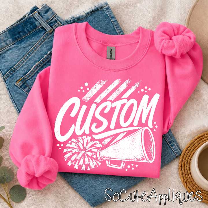 CUSTOM MASCOT cheer stripes *DTF* Transfer