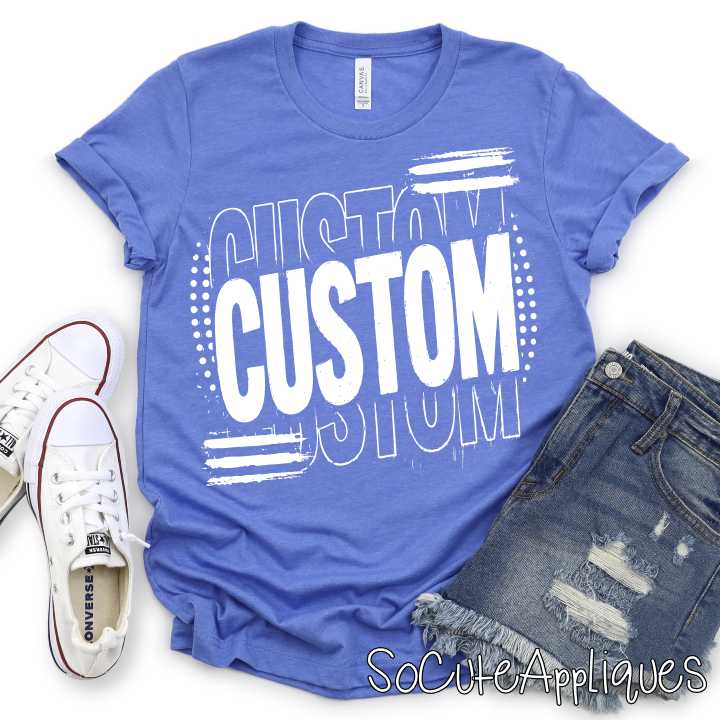 CUSTOM MASCOT layered stripes *DTF* Transfer