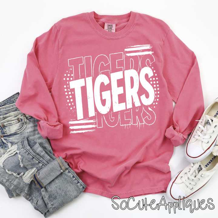 CUSTOM MASCOT layered stripes *DTF* Transfer - Image 3