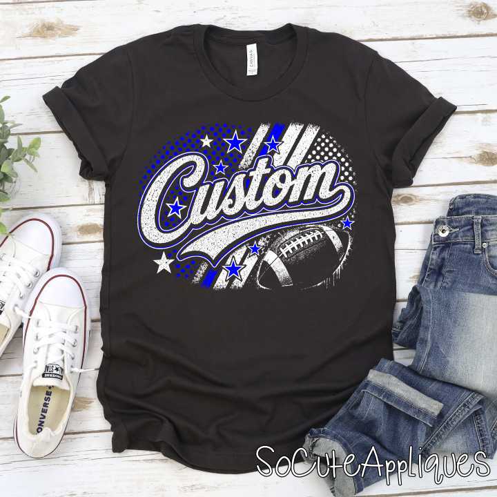 CUSTOM MASCOT football retro *DTF* Transfer