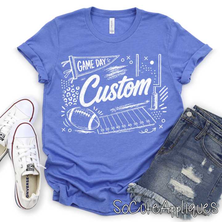 CUSTOM MASCOT football field *DTF* Transfer