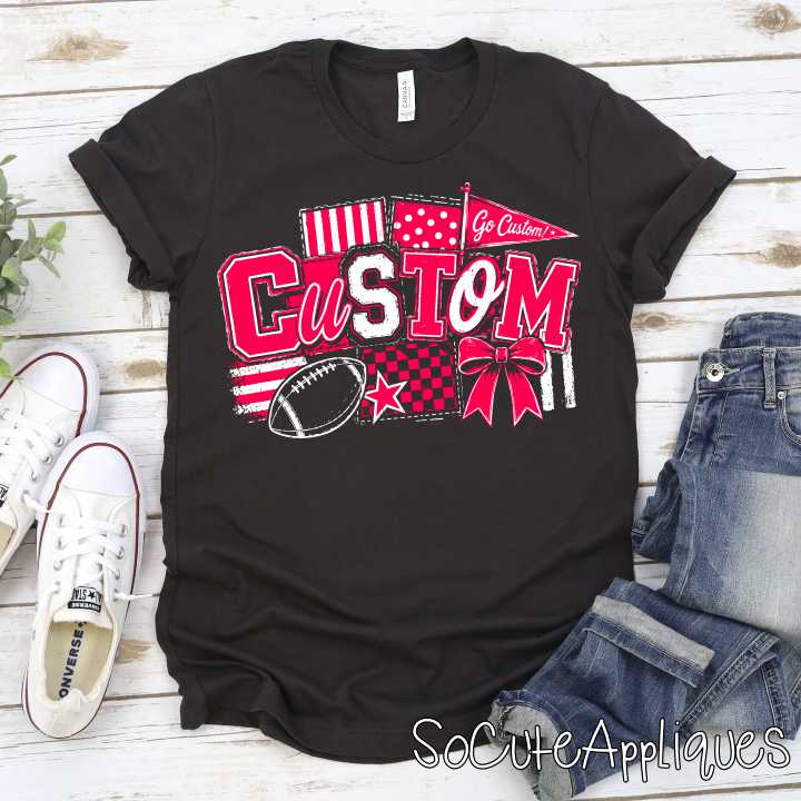 CUSTOM MASCOT mixed font *DTF* Transfer