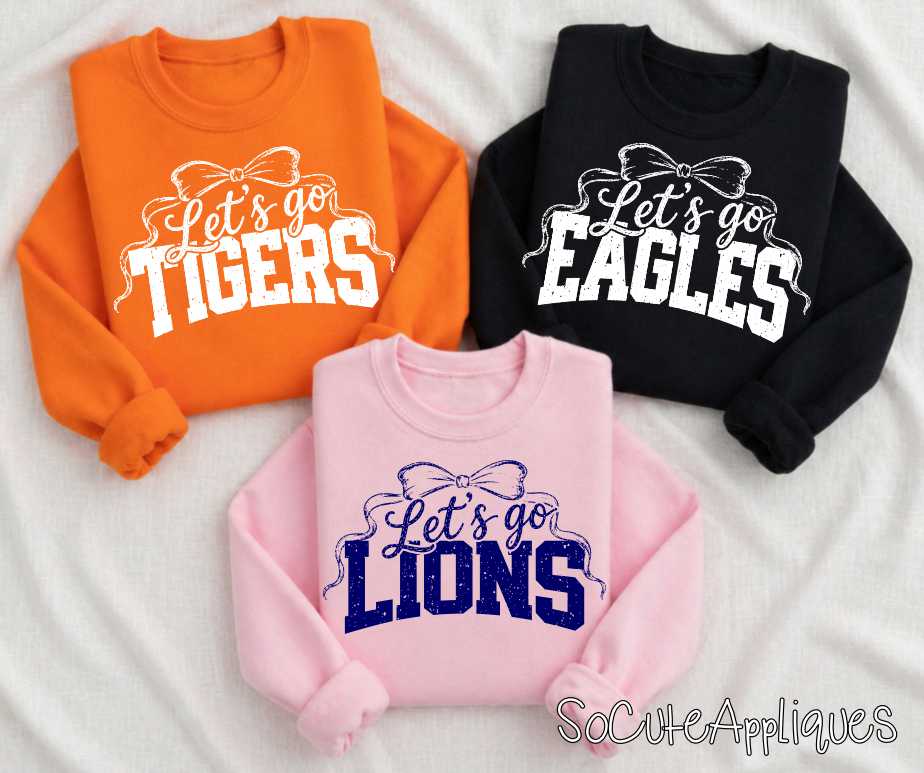 CUSTOM Lets go MASCOT bow *DTF* Transfer - Image 7