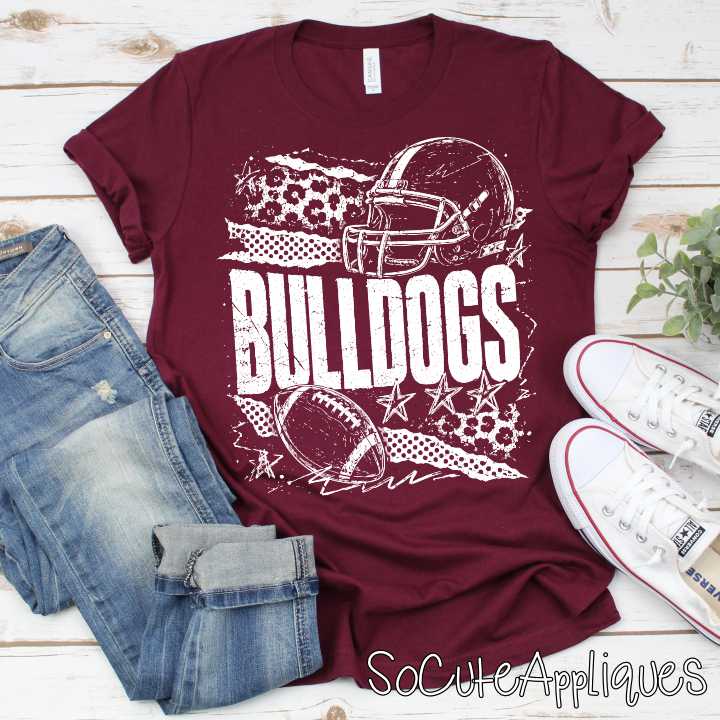 CUSTOM MASCOT football torn patterns *DTF* Transfer - Image 6