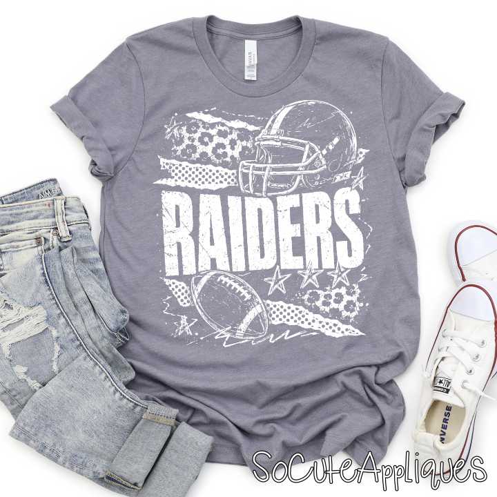 CUSTOM MASCOT football torn patterns *DTF* Transfer - Image 3